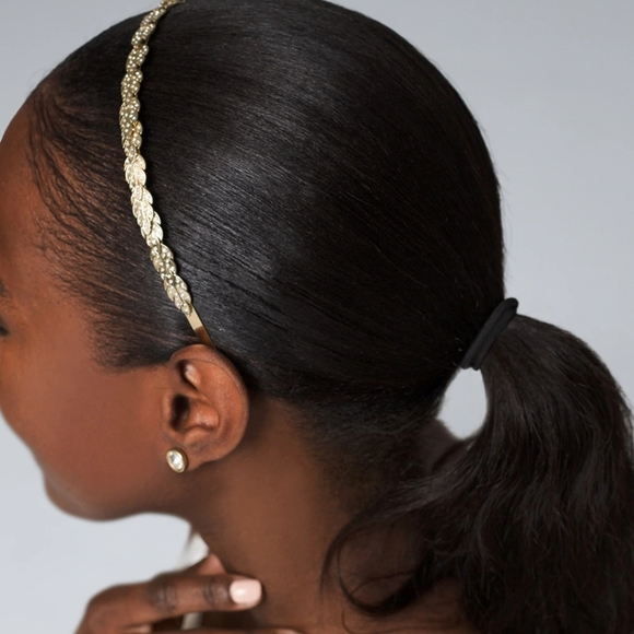 HOST PICK!!! Faux Pearl & Leaf Headbands, Set of 2 - Picture 3 of 7